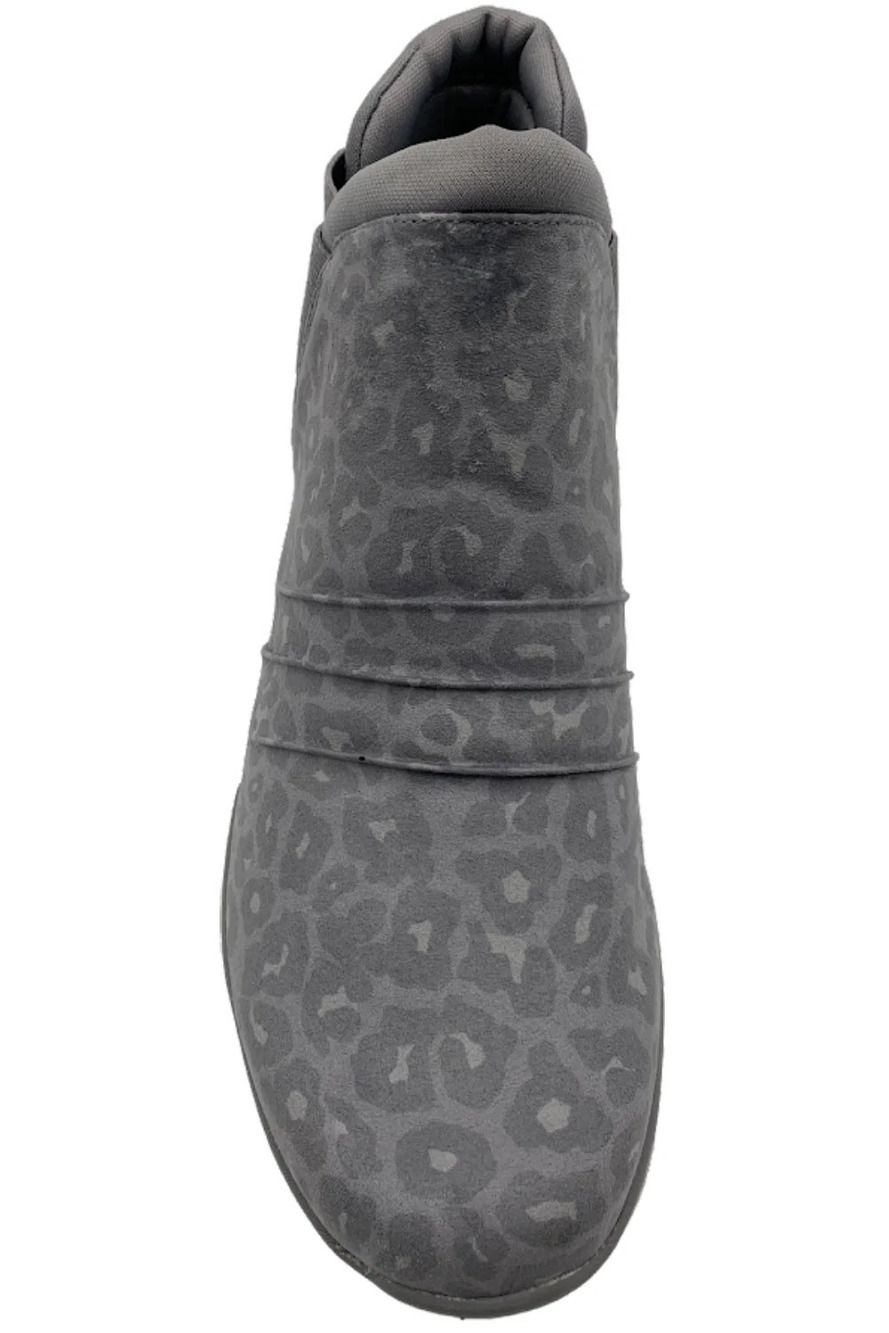 Ryka Water Repellent Wedge Ankle Boots Niah Animal Gray Leopard - Wide - Picture 3 of 3